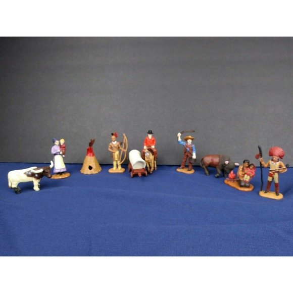 Wild West Toob Hand Painted Figures Educational Home school 11 Miniature Collect - Picture 2 of 12